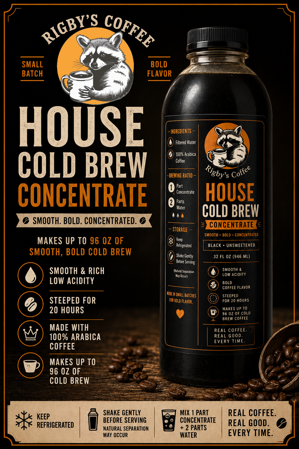 House Cold Brew Concentrate - 32 OZ