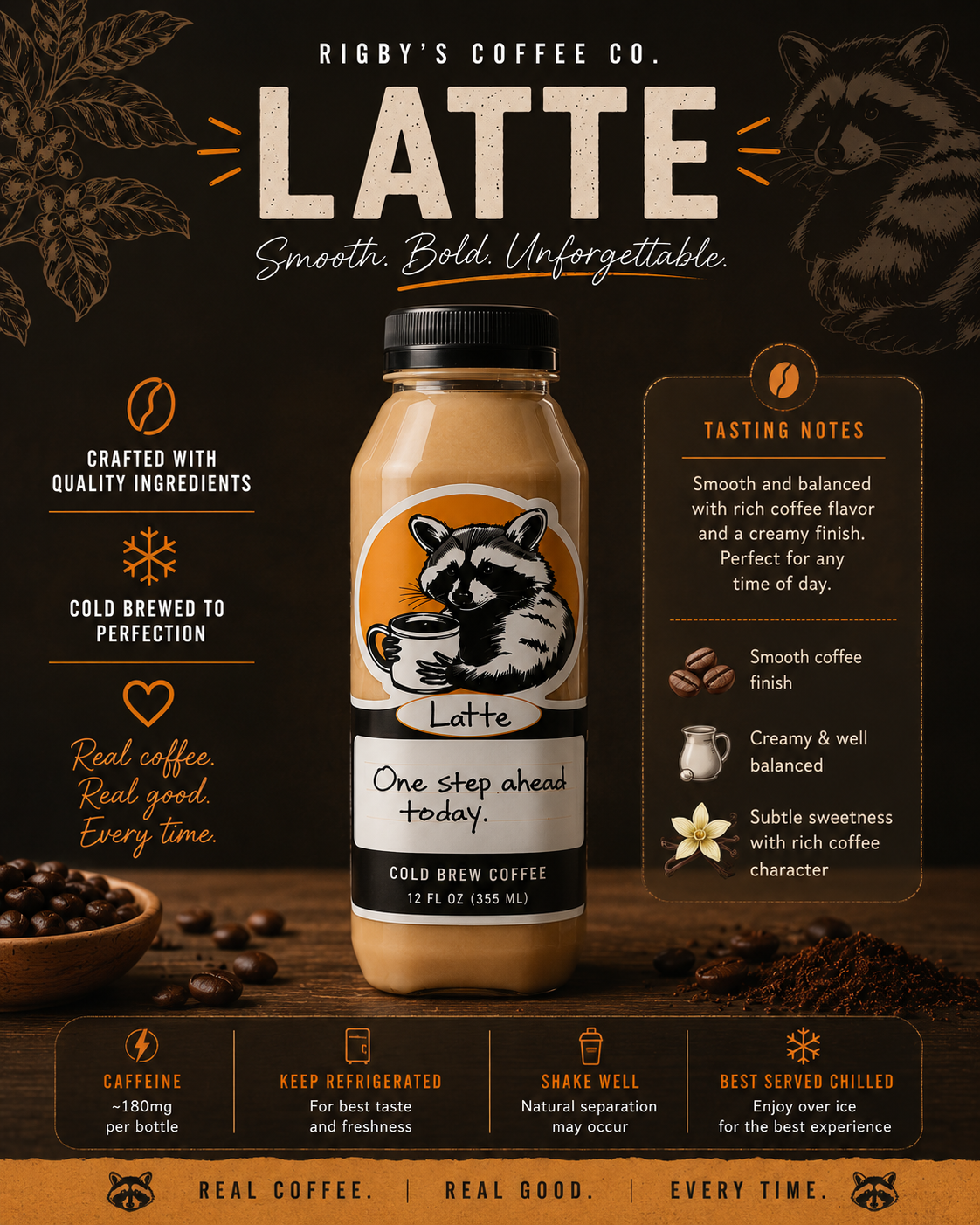 Latte Cold Brew 12 OZ
