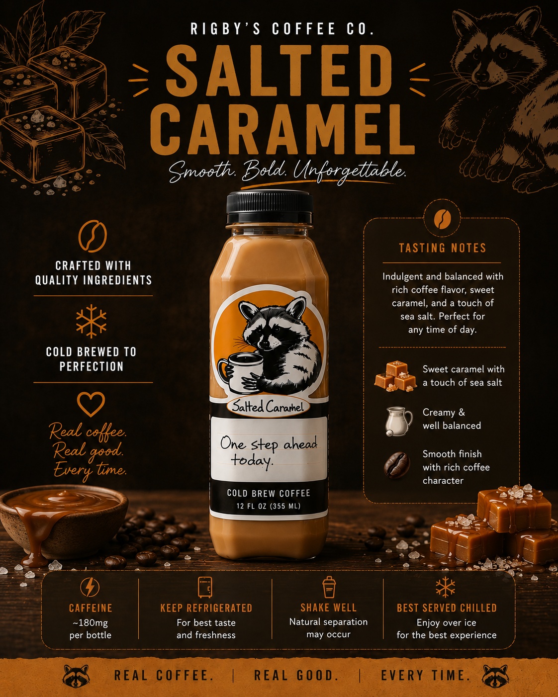 Salted Caramel Cold Brew 12 OZ