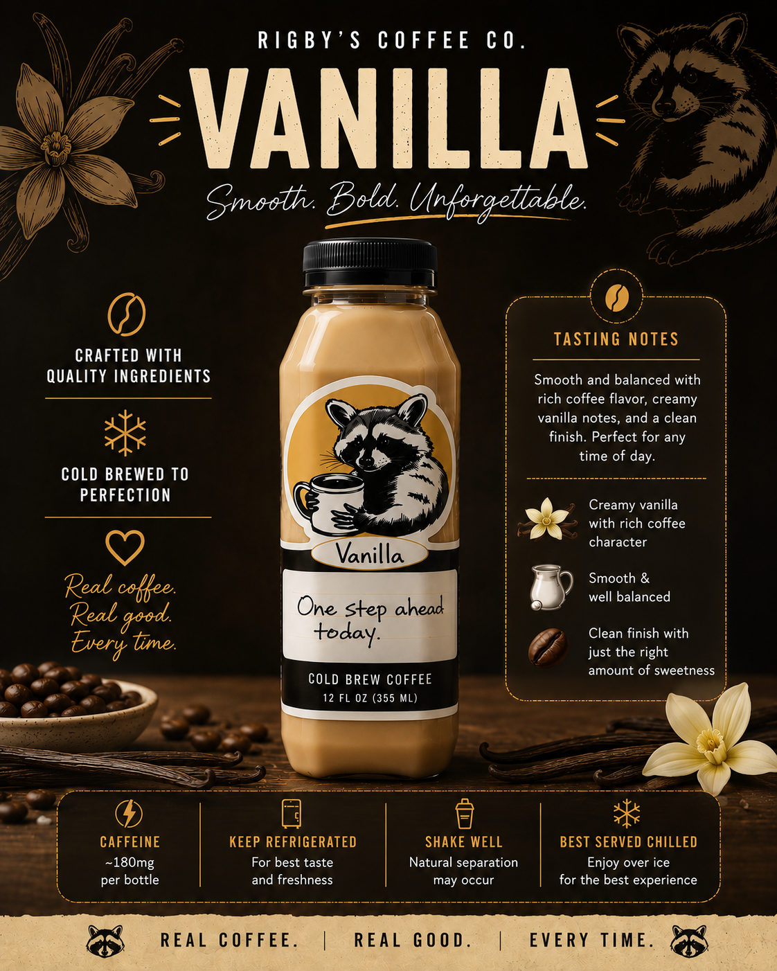Vanilla Cold Brew 12 OZ